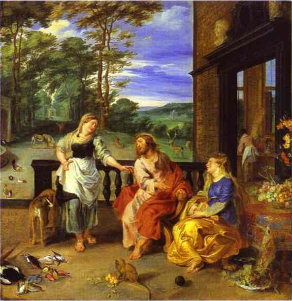 Christ in the House of Martha and Mary 1628 Jan Bruegel the Younger and Peter Paul Rubens